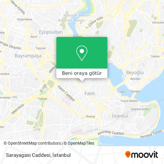 Sarayagası Caddesi harita