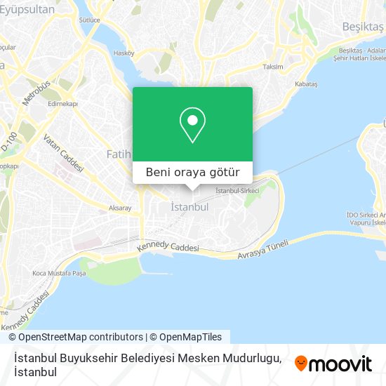 İstanbul Buyuksehir Belediyesi Mesken Mudurlugu harita