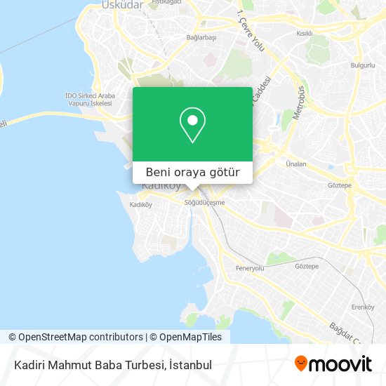 Kadiri Mahmut Baba Turbesi harita