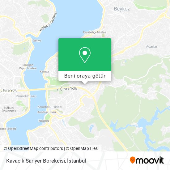 Kavacik Sariyer Borekcisi harita