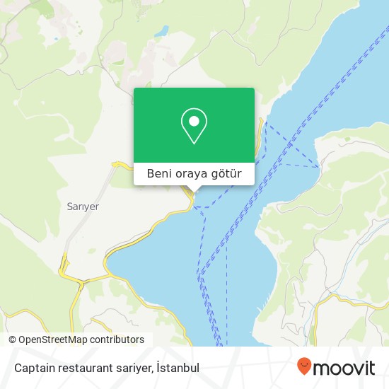 Captain restaurant sariyer harita