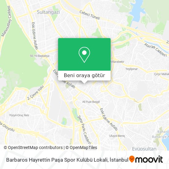Barbaros Hayrettin Paşa Spor Kulübü Lokali harita