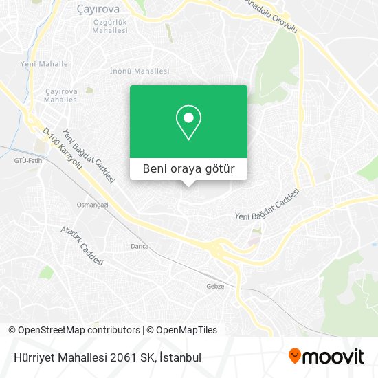 Hürriyet Mahallesi 2061 SK harita