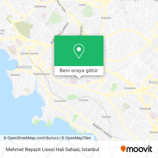 Mehmet Beyazit Lisesi Hali Sahasi harita