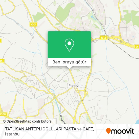 TATLISAN ANTEPLİOĞLULARI PASTA ve CAFE harita