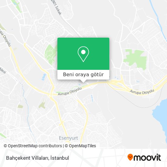 Bahçekent Villaları harita