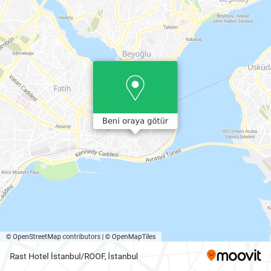 Rast Hotel İstanbul/ROOF harita