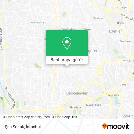 Şen Sokak harita