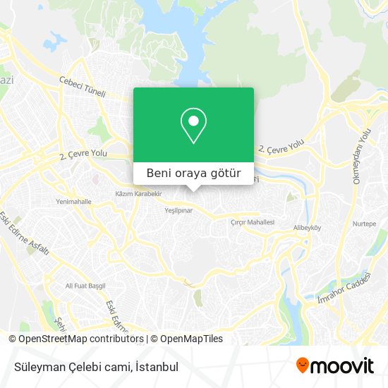 Süleyman Çelebi cami harita