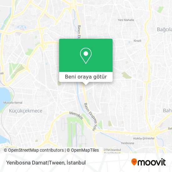 Yenibosna Damat|Tween harita