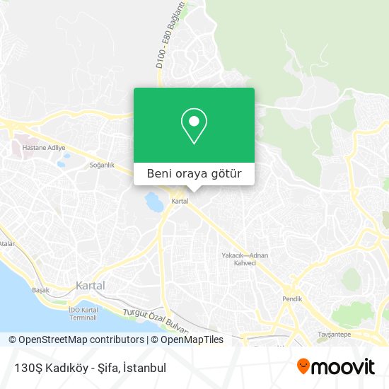 130Ş Kadıköy - Şifa harita