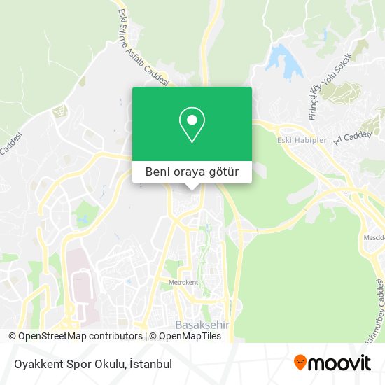 Oyakkent Spor Okulu harita