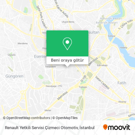 Renault Yetkili Servisi Çizmeci Otomotiv harita