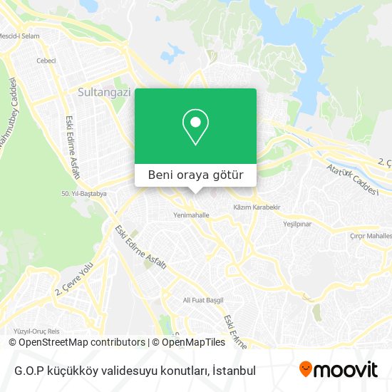 G.O.P küçükköy validesuyu konutları harita