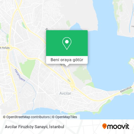 Avcilar Firuzköy Sanayii harita