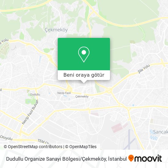 Dudullu Organize Sanayi Bölgesi / Çekmeköy harita