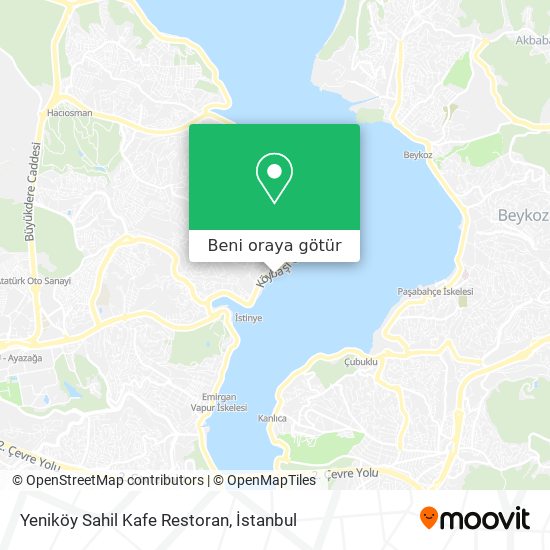 Yeniköy Sahil Kafe Restoran harita