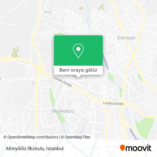 Altinyildiz İlkokulu harita