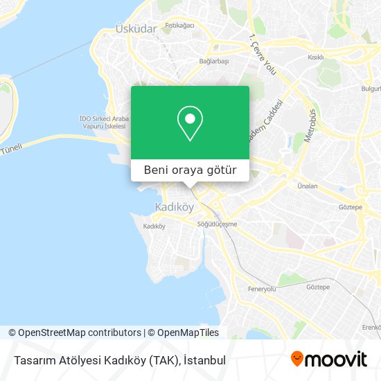 Tasarım Atölyesi Kadıköy (TAK) harita