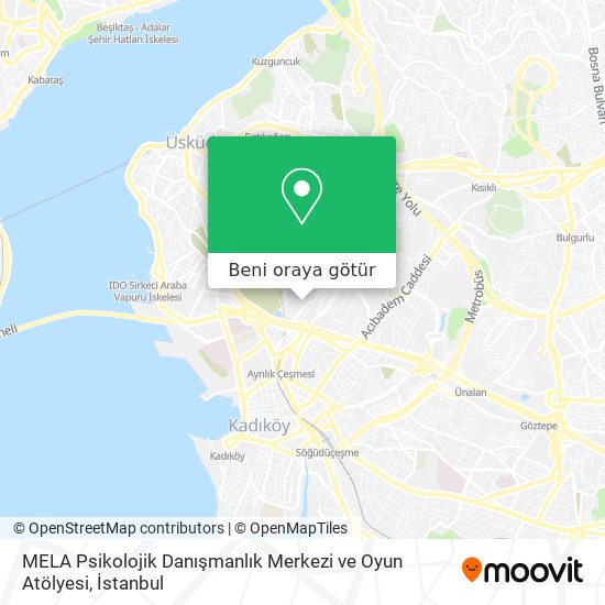 MELA Psikolojik Danışmanlık Merkezi ve Oyun Atölyesi harita