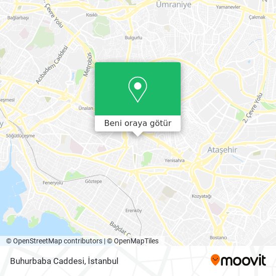 Buhurbaba Caddesi harita