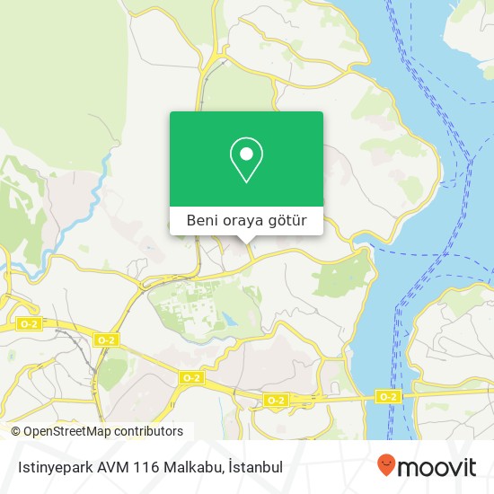 Istinyepark AVM 116 Malkabu harita
