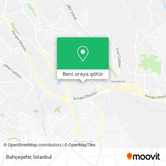Bahçeşehir harita