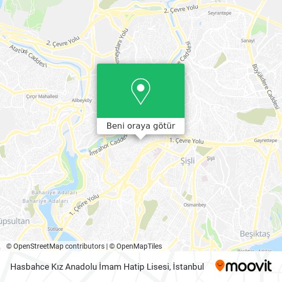 Hasbahce Kız Anadolu İmam Hatip Lisesi harita