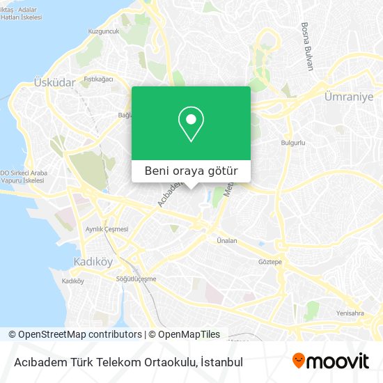 Acıbadem Türk Telekom Ortaokulu harita