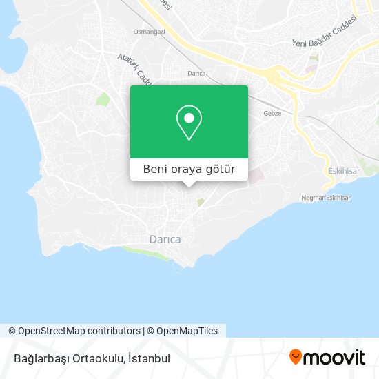 Bağlarbaşı Ortaokulu harita