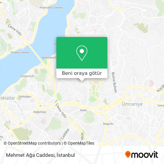 Mehmet Ağa Caddesi harita