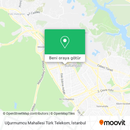 Uğurmumcu Mahallesi Türk Telekom harita
