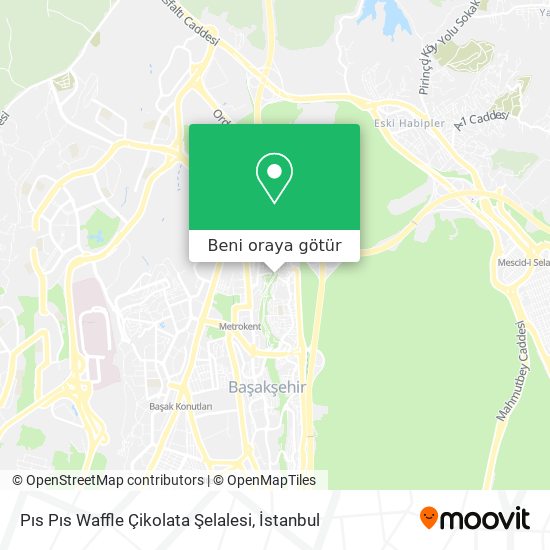 Pıs Pıs Waffle Çikolata Şelalesi harita