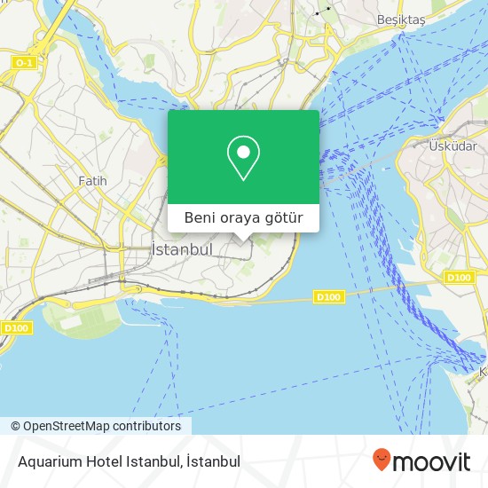 Aquarium Hotel Istanbul harita