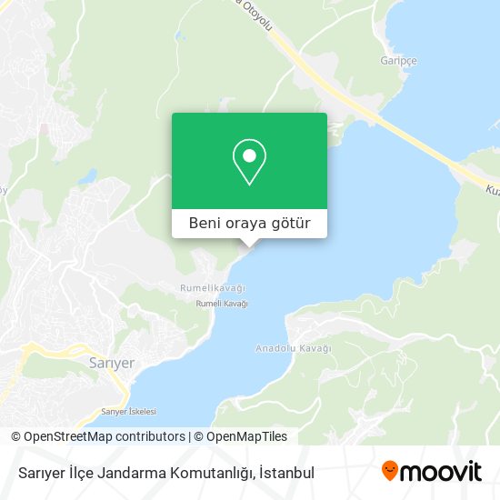 Sarıyer İlçe Jandarma Komutanlığı harita