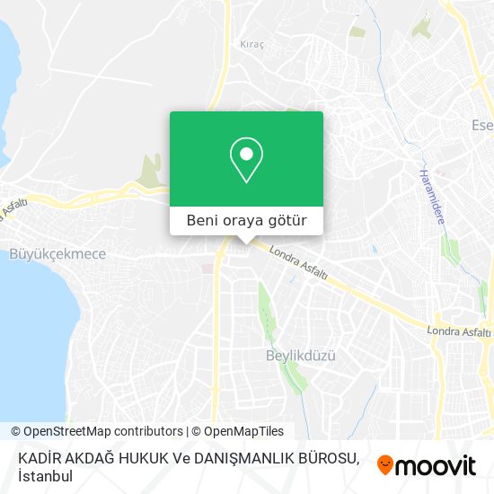 KADİR AKDAĞ HUKUK Ve DANIŞMANLIK BÜROSU harita