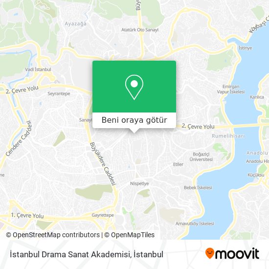 İstanbul Drama Sanat Akademisi harita