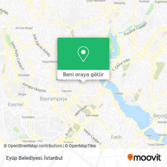 Eyüp Belediyesi harita