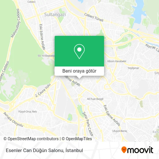 Esenler Can Düğün Salonu harita
