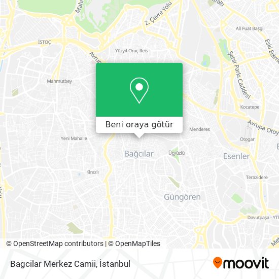 Bagcilar Merkez Camii harita