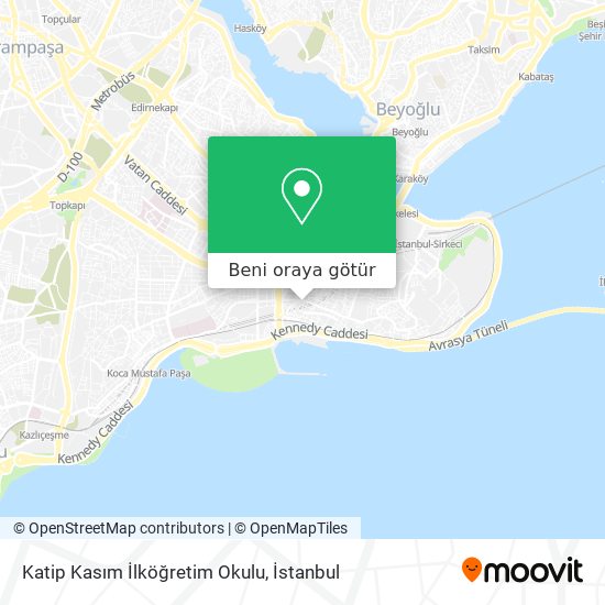 Katip Kasım İlköğretim Okulu harita