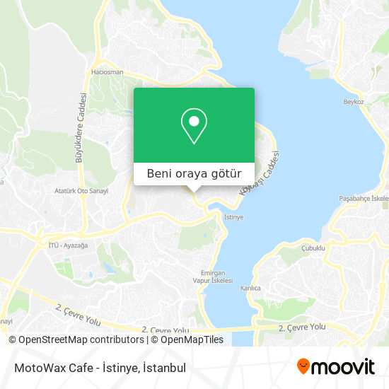 MotoWax Cafe - İstinye harita