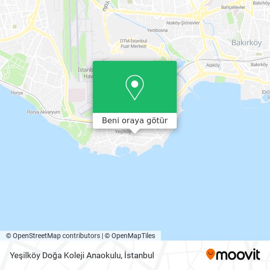 Yeşilköy Doğa Koleji Anaokulu harita