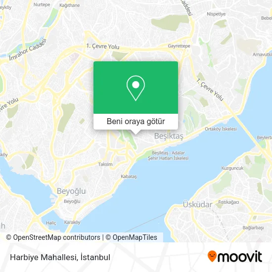 Harbiye Mahallesi harita