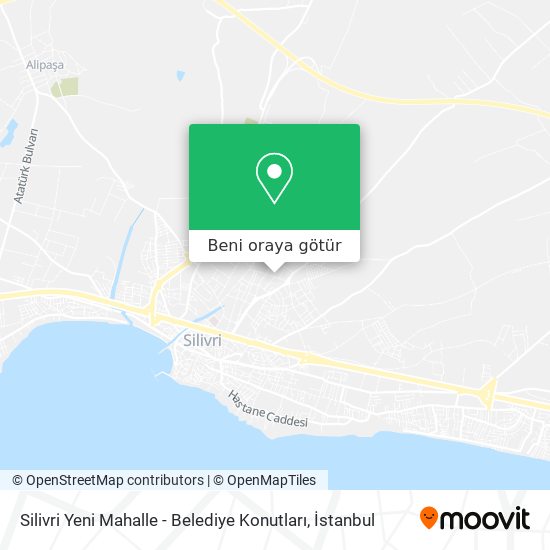 Silivri Yeni Mahalle - Belediye Konutları harita