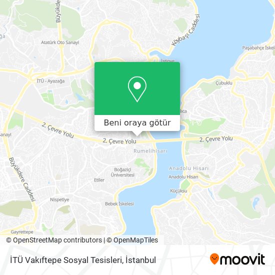 İTÜ Vakıftepe Sosyal Tesisleri harita