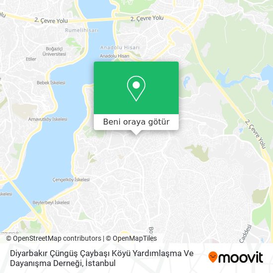 Diyarbakır Çüngüş Çaybaşı Köyü Yardımlaşma Ve Dayanışma Derneği harita