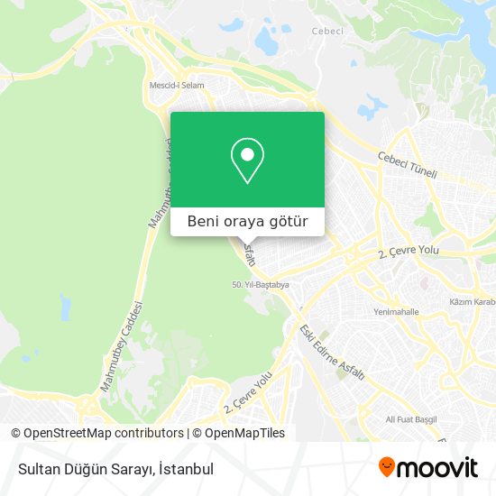 Sultan Düğün Sarayı harita