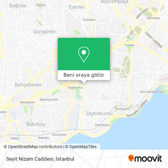 Seyit Nizam Caddesi harita