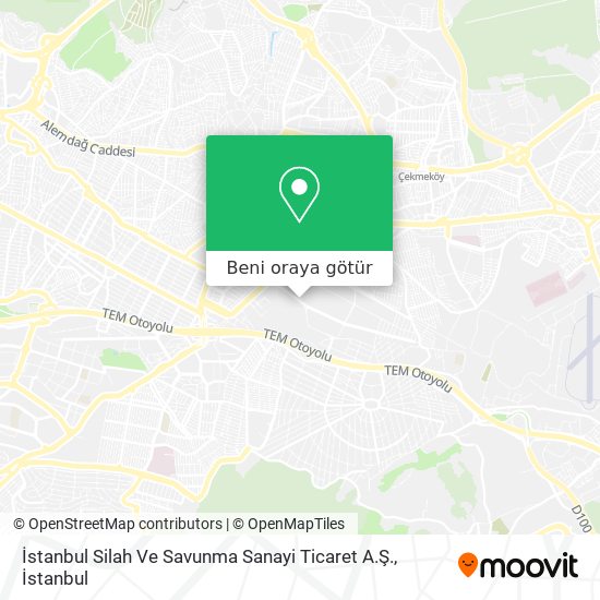İstanbul Silah Ve Savunma Sanayi Ticaret A.Ş. harita